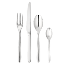 Load image into Gallery viewer, MOOD Silver-Plated 24-Piece Flatware Set
