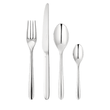 Load image into Gallery viewer, MOOD Silver-Plated 24-Piece Flatware Set