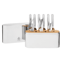 Load image into Gallery viewer, Concorde 24-Piece Stainless Steel Flatware Set