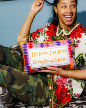 Load image into Gallery viewer, Furbish Studio - Everything's Fine Needlepoint Pillow