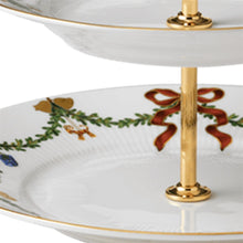 Load image into Gallery viewer, Star Fluted Christmas Two Layer Etagere by Royal Copenhagen