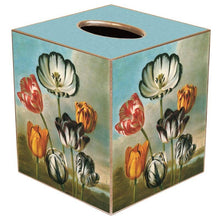 Load image into Gallery viewer, Marye-Kelley - Tulips Tissue Box Cover: Wood