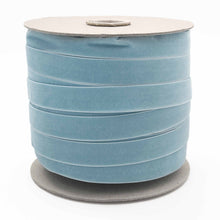 Load image into Gallery viewer, Such Good Supply - Vintage Blue Swiss Velvet Ribbon: 11Yard Retail Roll / 7mm