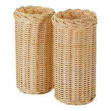 Load image into Gallery viewer, Large Wicker Drink Sleeve by Amanda Lindroth - Set of 2