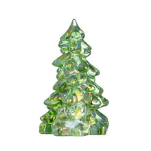 Load image into Gallery viewer, Mosser Glass Apple Green Carnival Christmas Tree