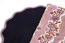 Load image into Gallery viewer, Lilac Cotton Quilted Scalloped Placement - Set of 2
