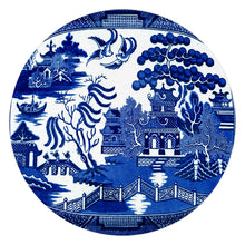 Load image into Gallery viewer, Marye-Kelley - Blue Willow Glass Cutting Board: Large Rectangle (12" x 15")