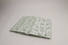 Load image into Gallery viewer, Green Block Printed Gift Wrapping Paper Booklet