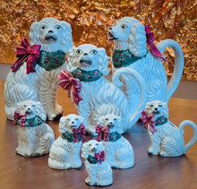 Load image into Gallery viewer, Vintage Fitz & Floyd Staffordshire Spaniel Dog Christmas Tea Pot