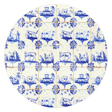 Load image into Gallery viewer, Marye-Kelley - Delft Tiles Glass Cutting Board: Large Rectangle (12" x 15")