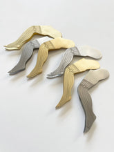 Load image into Gallery viewer, virga - Victorian Stocking Leg Tweezer Candle Snuffer: Brass