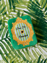 Load image into Gallery viewer, Velvet Jewelry Zip Case / Organizer - "Press for Champagne"