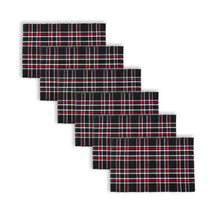 Load image into Gallery viewer, Christmas Poinsettia Plaid Placemat - Set of 6