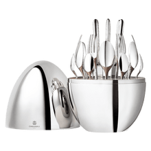 Load image into Gallery viewer, MOOD Silver-Plated 24-Piece Flatware Set