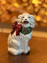Load image into Gallery viewer, Vintage Fitz & Floyd Staffordshire Spaniel Dogs Christmas Vases