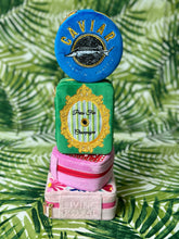 Load image into Gallery viewer, Velvet Jewelry Zip Case / Organizer - "Press for Champagne"