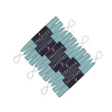 Load image into Gallery viewer, Aquamarine Dripless Taper Candles - Set of 12