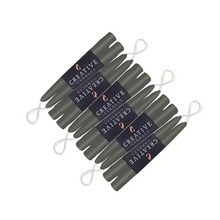 Load image into Gallery viewer, Pewter Dripless Taper Candles - Set of 12