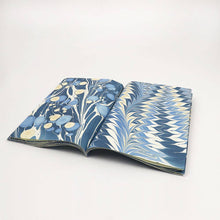 Load image into Gallery viewer, Indigo Hand Marbled Gift Wrapping Paper Booklet