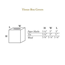 Load image into Gallery viewer, Marye-Kelley - TB9062 Tan Antelope Tissue Box Cover: Paper Mache