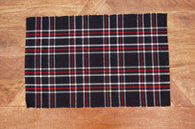 Load image into Gallery viewer, Christmas Poinsettia Plaid Placemat - Set of 6