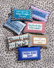 Load image into Gallery viewer, Furbish Studio - Uncomfortable Needlepoint Pillow
