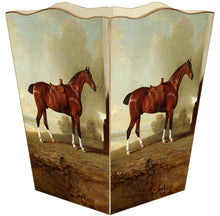 Load image into Gallery viewer, Marye-Kelley - WB8603-Chestnut Hunter Wastepaper Basket: Wood Scalloped Top