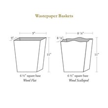 Load image into Gallery viewer, Marye-Kelley - WB220-Horse Wastepaper Basket: Scalloped Top