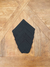 Load image into Gallery viewer, Hemstitch Solid Black Single Napkin