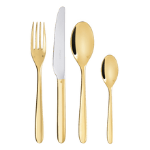 Load image into Gallery viewer, MOOD 24-Piece 24-Carat Gold Flatware Set