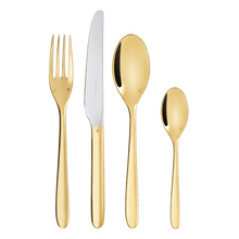 Load image into Gallery viewer, MOOD 24-Piece 24-Carat Gold Flatware Set
