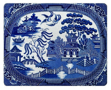 Load image into Gallery viewer, Marye-Kelley - Blue Willow Glass Cutting Board: Large Rectangle (12" x 15")