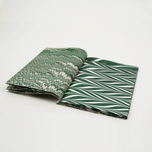 Load image into Gallery viewer, Green Hand Marbled Gift Wrapping Paper Booklet