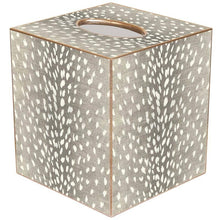 Load image into Gallery viewer, Marye-Kelley - Taupe Antelope Tissue Box Cover: Paper Mache