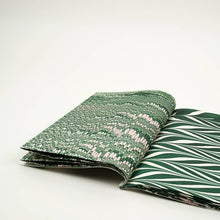 Load image into Gallery viewer, Green Hand Marbled Gift Wrapping Paper Booklet