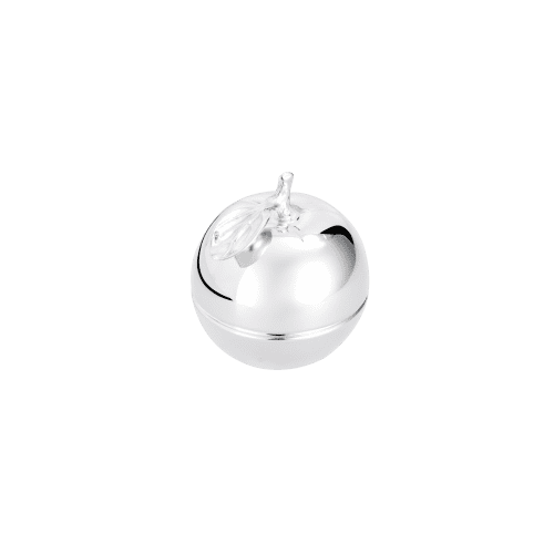 Bonbonniere Silver-Plated Apple Trinket Box