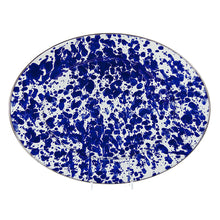 Load image into Gallery viewer, Splatterware Enamel Oval Tray by Golden Rabbit