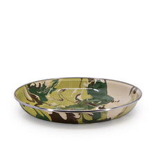 Load image into Gallery viewer, Camouflage Enamel Pasta Plates by Golden Rabbit - Set of 4