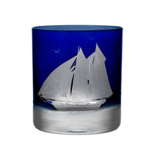 Load image into Gallery viewer, Golden Age of Yachting Double Old Fashioned Glass Set of 6 By Artel