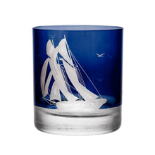 Load image into Gallery viewer, Golden Age Of Yachting Double Old Fashioned Glass By Artel
