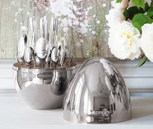 Load image into Gallery viewer, MOOD Silver-Plated 24-Piece Flatware Set