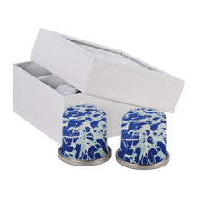 Load image into Gallery viewer, Splatterware Enamel Salt & Pepper Shakers by Golden Rabbit - Set of 4
