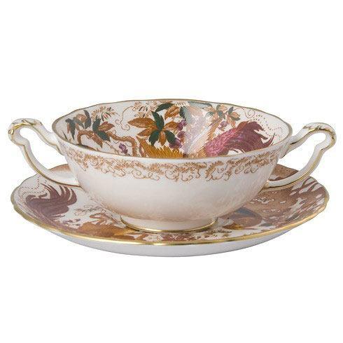 Olde Avesbury Cream Soup Cup and Stand by Royal Crown Derby