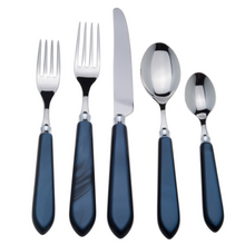 Load image into Gallery viewer, Capdeco Omega Sapphire 5-Piece Flatware Set
