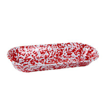Load image into Gallery viewer, Splatterware Enamel Oval Basket by Golden Rabbit