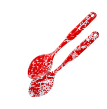 Load image into Gallery viewer, Splatterware Enamel Spoon Set by Golden Rabbit