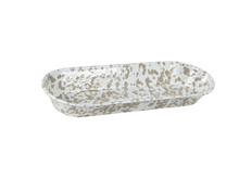 Load image into Gallery viewer, Splatterware Enamel Oval Basket by Golden Rabbit