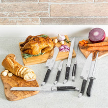 Load image into Gallery viewer, French Home - 7-Piece Laguiole Pakkawood Knife Set & Sharpener