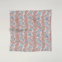 Load image into Gallery viewer, Pink Blooming Trellis Block Printed Dinner Napkin - Set of 2
