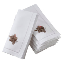 Load image into Gallery viewer, Saro Lifestyle - Embr'd Turkey Hemstitch Napkin: White / 20"